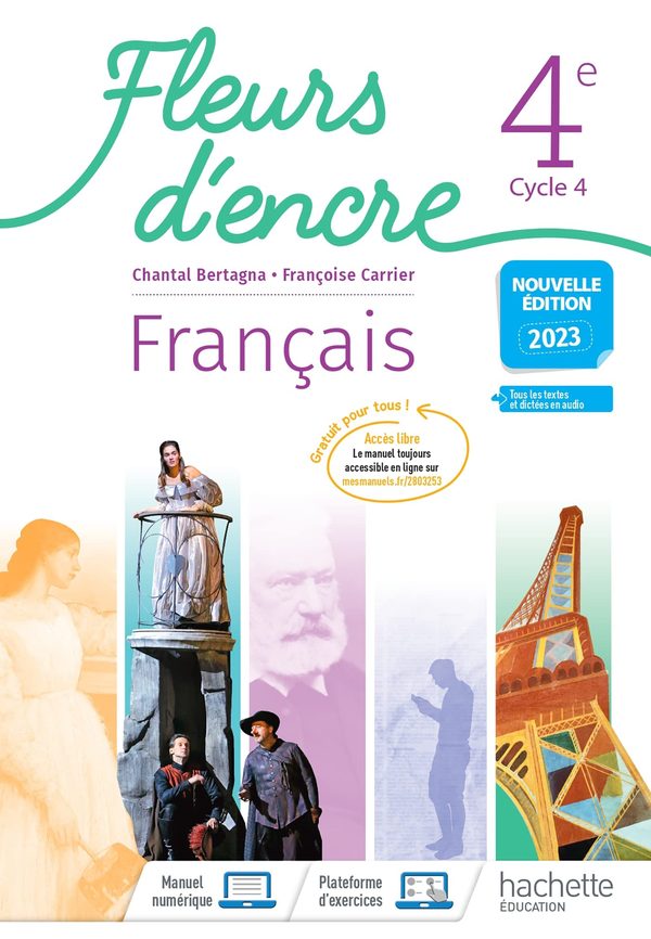 Fleurs D Encre Francais 4E Bertagna Carrier New